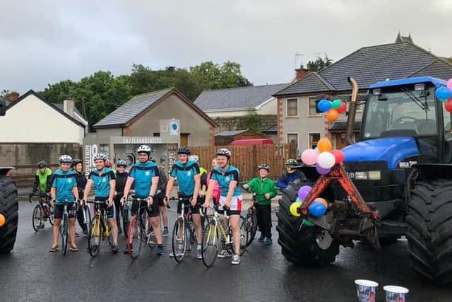 Kells and Connor YFC members arrive home to Kells, SuperValue car park with friends and family cheering them on and celebrating