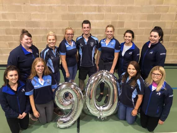 Ballywalter YFC Members celebrating our 90th anniversary and being the longest running club in Northern Ireland
