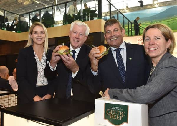 Left to right: Joanne Farrelly, Kepak Head of Sales North America, John Horgan, Managing Director, Kepak, Andrew Doyle, Minister of State for Food, Forestry and Horticulture and Tara McCarthy, CEO of Bord Bia