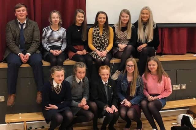 Cappagh YFC pictured at the Tyrone and Fermanagh Heats of the YFCU Public Speaking competition