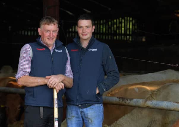 Lisnaskea farmer Pat Grue and son Jarlath have been using Closamectin Pour On, labour-saving fluke and worm treatment, since it was first launched ten years ago