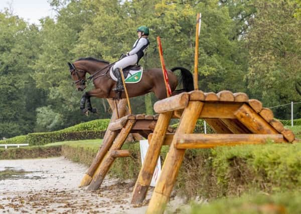 Elizabeth Power with Shannondale Mari (ISH) bred by Martin Walsh and owned by Sarah Hughes took 8th place in the 6-year-old competition at the FEI WBFSH World Breeding Eventing Championships for Young Horses 2019 at Le Lion dAngers in France  (Photo: Pam Cunningham/Irish Eventing Times)