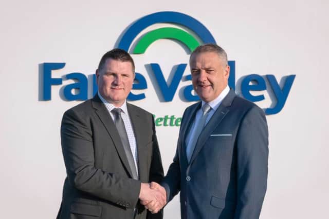 Paul Nugent, Fane Valley Stores Managing Director with Trevor Lockhart, Fane Valley Group, Chief Executive