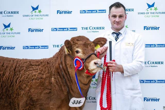 Stephen Crawford with Rathkeeland Phoenix after the tremendous  success in Stirling