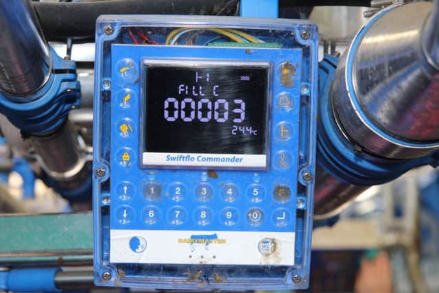 Dairymaster's Swiftflo Commander box represents a new level of intelligence, and features short-cut buttons for milking, feeding and drafting individual cows. Picture: Julie Hazelton