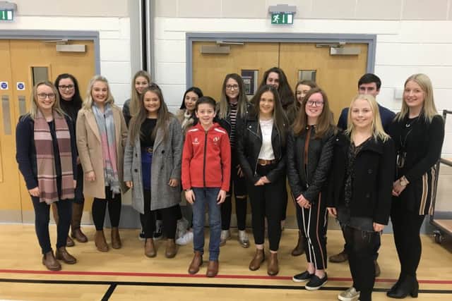 Coleraine YFC members who took part in the group debating finals at Magherafelt High School