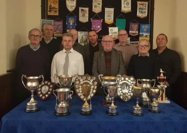 Officials and prize winners at the annual dinner and presentation of Ballymena & Dist held in Adair Arms Hotel