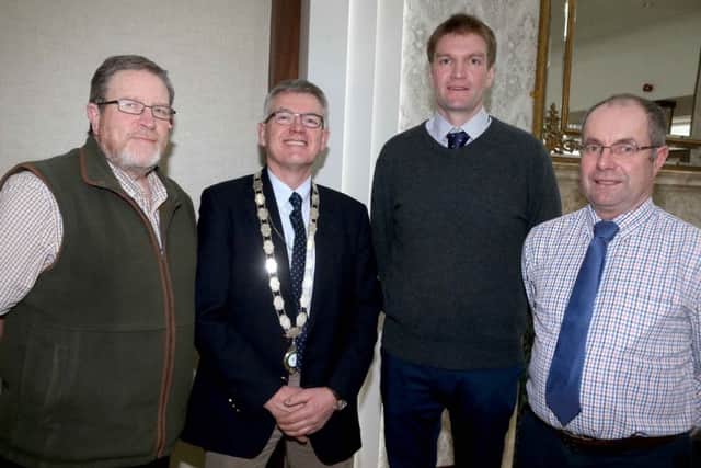 Speakers at this years UGS Conference were Tony Evans, The Andersons Centre; Nick Davis, Wales and Roger Hildreth, Yorkshire who are pictured with newly elected UGS President Charlie Kilpatrick