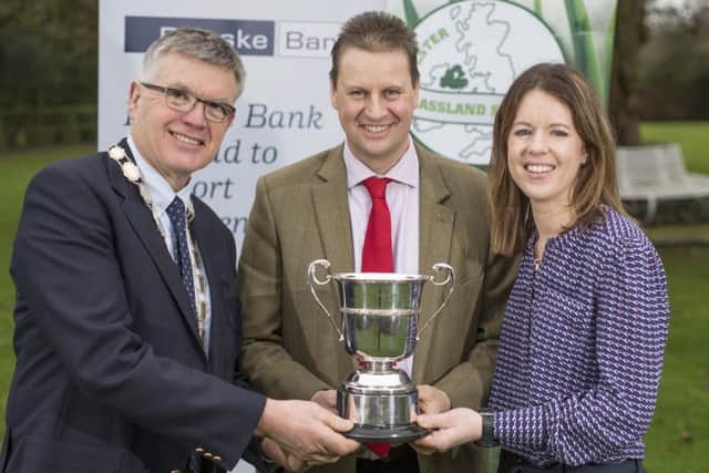 The BGS Cup from last years Competition went to John Martin who is pictured with Charlie Kilpatrick and Debbie McConnell from the UGS