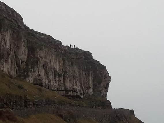 RSPCA officers have completed the dramatic rescue of a sheep from a Llandudno cliff ledge - amid fears the sheep had become trapped after running away from a dog