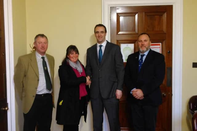 Meeting with Environment Minister - Robert Crofts, Ashley Graham, Mark H Durkan (Environment Minister)  and Tommy Mayne