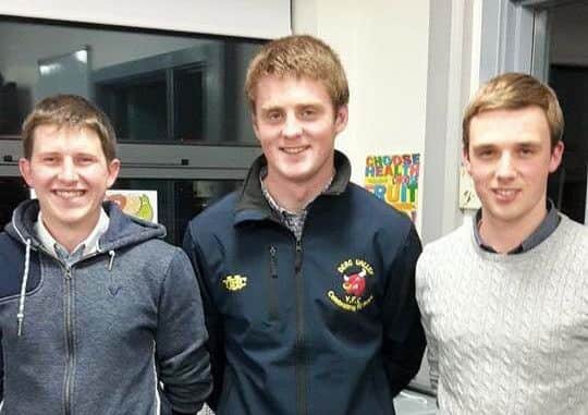 Members of Derg Valley YFC who attended the public speaking heats
