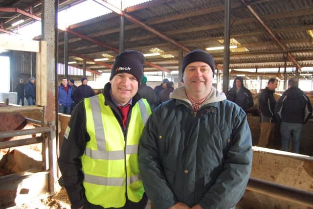 Attending the beef master Class are Alltech's Cathal McCormack and Graham Smith, from Derryane in Co Armagh