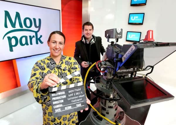 Pictured (L-R) Briege Finnegan, Marketing Manager, Moy Park and Head of Brand Partnerships at UTV Ireland, Ronan ODonoghue.
Picture by Kelvin Boyes / Press Eye.