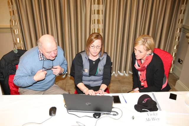 Horse Racing Ireland's Vicki McWey providing a demonstration at the RÃS seminar in Carlow