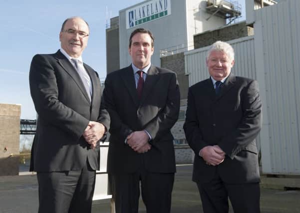 New Vice-Chairman at Lakeland Dairies - L-R Michael Hanley, Group CEO; Colin Kelso, Vice-Chairman; Alo Duffy, Chairman, Lakeland Dairies