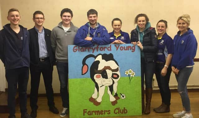 Members of Glarryford YFC at the club's recent AGM