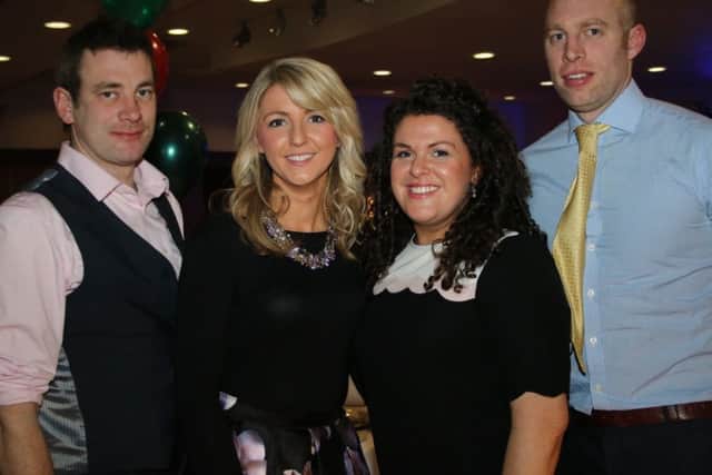 Johnny and Sarah Neill pictured with Louise and Robert Neill.