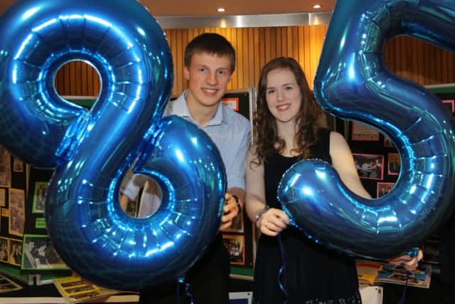 Tim Lawton pictured with Rachael Shortt at Killinchy YFC's 85th anniversary dinner dance which was held at the La Mon Hotel. For full story and more photographs see page 11. Picture: Rachel Martin