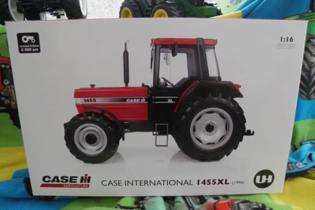 Top prize in the prize draws. 1:16 scale International 1455XL tractor produced by Universal Hobbies worth around Â£120.