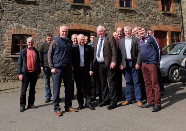 The Moderator of the Presbyterian Church in Ireland, Dr. Ian McNie, made a fact-finding and pastoral visit to Teagasc Agricultural College, Ballyhaise, in County Cavan this week. Dr. McNie is pictured with college staff, beef, pig and dairy farmers from Counties Cavan, Monaghan and Donegal.