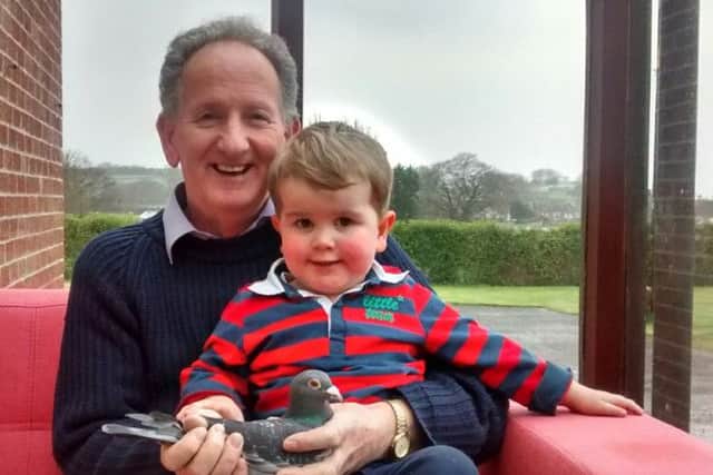 Glenn McNeilly, Ballyclare & Dist HPS winner, pictured with grandson Harry