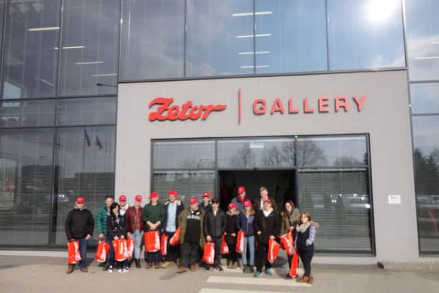 Students from Derby College who visited Zetor in the Czech Republic