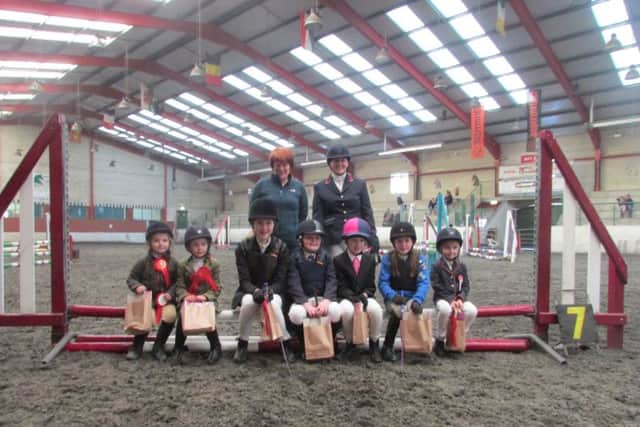 Winners of 40cm class with Maria King, Ecclesville Centre