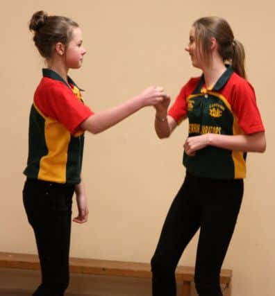 Zara Preston and Jemma Lynn showing off their jiving skills that they learnt at Cappagh YFCs recent jiving lessons