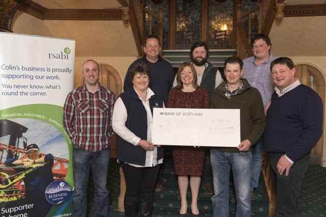 Sandy Milne, chairman of Montrose Farmers Ball, pictured with committee members handing over a cheque for Â£1,500 to RSABI representatives Margo Wills and Nina Clancy. Picture: Andy Thompson Photography