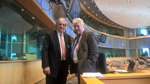 Jim Nicholson MEP with Cees Veerman, Chair of the Agricultural Markets Task Force, in Brussels this week.