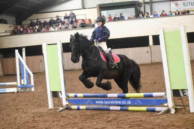 Guinness is good for Rebecca Smyth over the 45cm fences. Picture: Equi-Tog