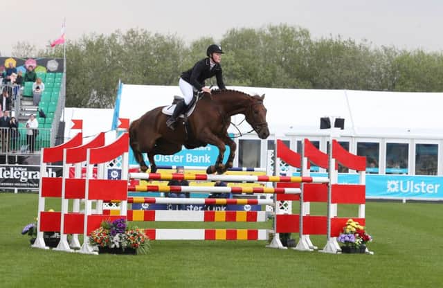 The Dengie 5 Year Old Championship -  Simply Henry ridden by Ellen McCollum. Picture by Andrew Paton/Press Eye.com