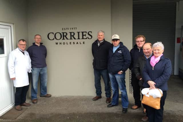 Will Corrie and North Down members at Corries Meats