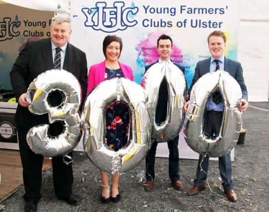 YFCU CEO Michael Reid is pictured with YFCU President Roberta Simmons, Vice President Harry Crosby and Deputy President James Speers at Balmoral Show 2016.