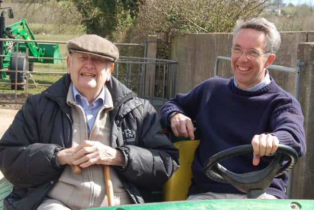 Terry Robinson, left, 98 years young and Peter Lawson