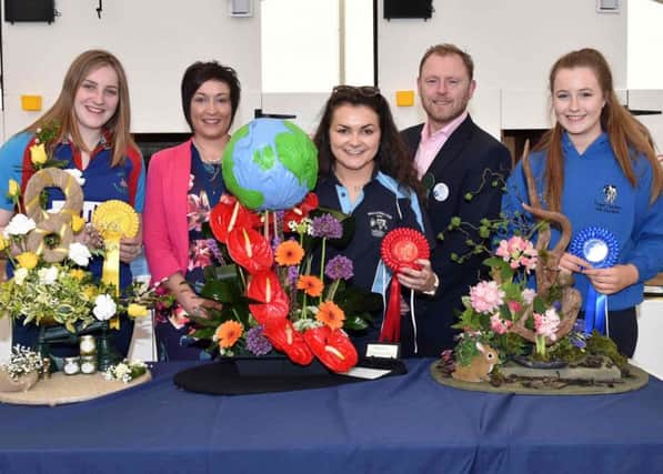 Suzanne Reid was placed second in 16-18 age group in Floral Art Finals
