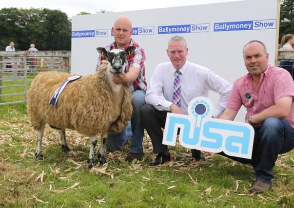James Adams pictured with his NISA Qualifier sponsored by Seamus McCormick from Danske Bank and Clarence Calderwood NISA