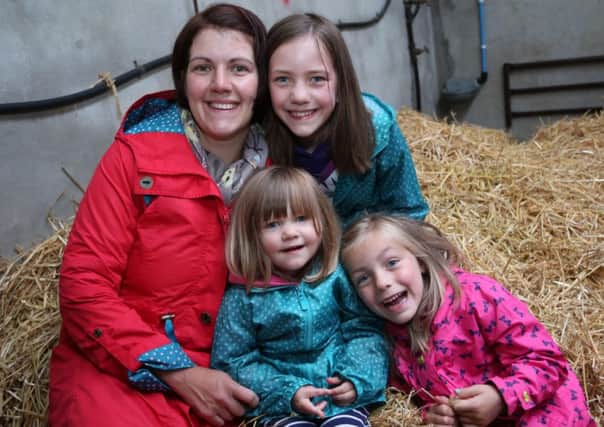 The McMillan family pictured at the Bank of Ireland Open Farm Weekend held at the Parks Farm, Ballintoy