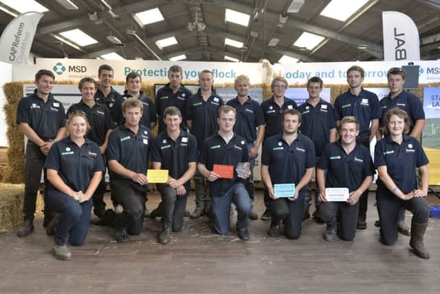 Young Shepherd of the Year competitors at NSA Sheep 2015