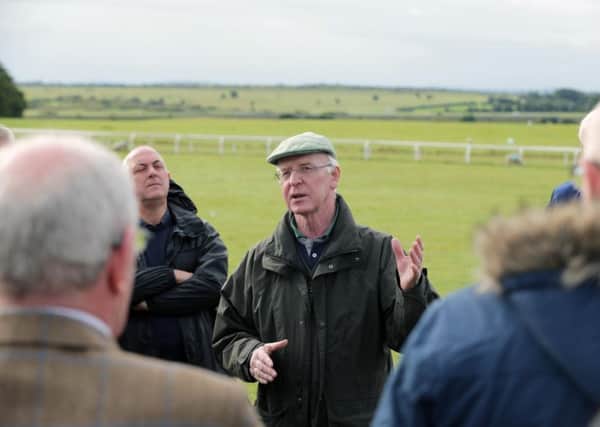 Trainer John Oxx taking part in the 2015 Curragh Thoroughbred Trail