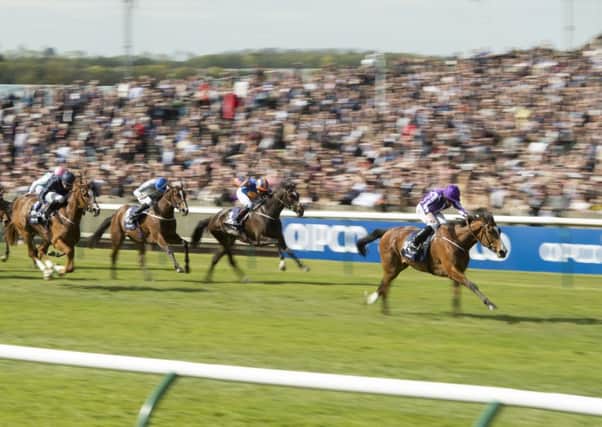 Minding (Ryan Moore) wins the 1000 Guineas
Newmarket 1.5.16 Pic: Edward Whitaker