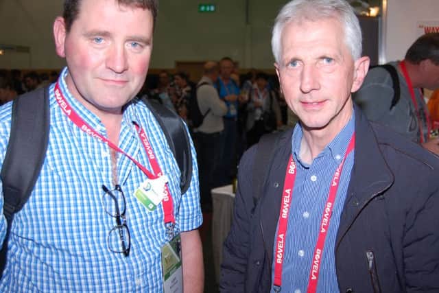 Co Antrim veterinarians Liam McCullough and Brian McAuley attended the World Buiatrics Congress in Dublin
