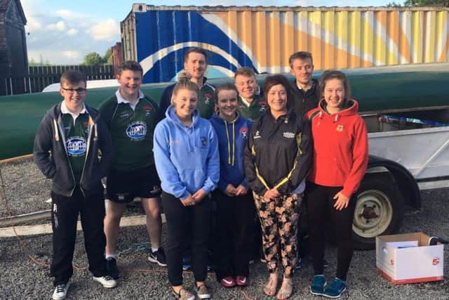 Second place in this yearÂ’s John Bradley Challenge were Kilrea YFC who are pictured here with Roberta Simmons, YFCU President
