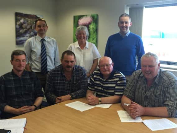 Members of the South Antrim UFU Committee planning for the upcoming winter programme of events.