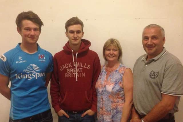 Noel Thompson with family and friends who came third at the A&M YFC treasure hunt