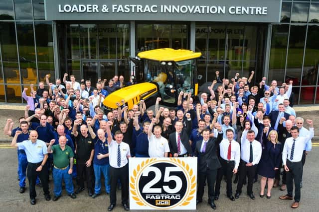 JCB employees celebrate 25 years of Fastrac production
