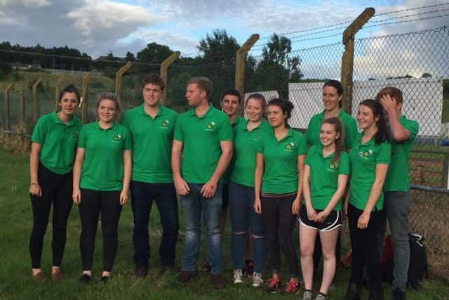 Members of Devon Young Farmers at the Fermanagh Show