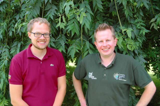 Russell Carrington (pictured right) from Herefordshire is taking over a chairman of Rural Youth Europe (RYE) from Lukas Halfenstein from Switzerland (pictured left)