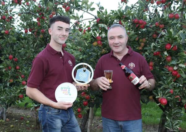 Reflecting on a successful summer and now looking forward to a bumper harvest are Pat and Peter McKeever from Long Meadow Cider in Portadown, Co Armagh